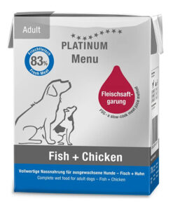 Koerakonserv Platinum MENU kanaliha ja kalaga