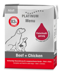 Koerakonserv Platinum MENU loomaliha ja kanaga