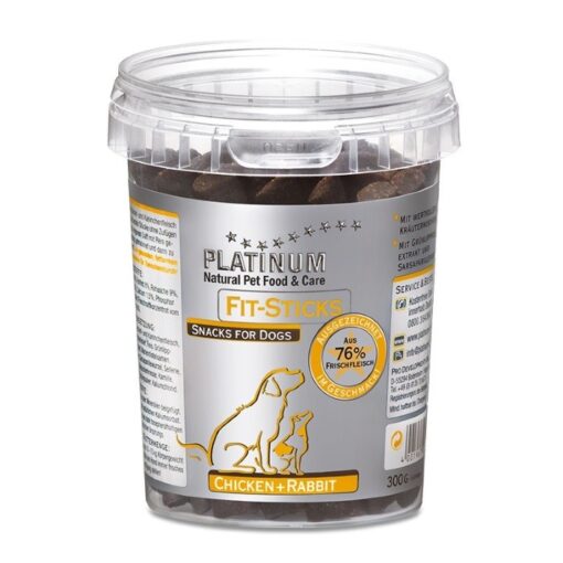 Platinum Fit Sticks maiused koertele kana- ja küülikulihaga