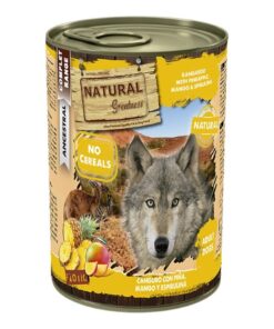 Natural Greatness teraviljavaba konserv koertele KÄNGURU ananassi, mango ja spirulinaga