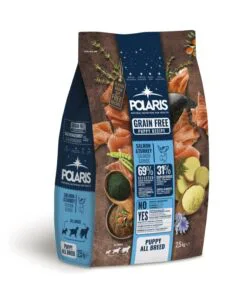 Polaris teraviljavaba koerte kuivtoit kutsikatele Salmon & Turkey