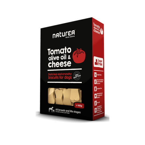 Naturea teraviljavabd küpsised koertele Tomato, olive oil & cheese tomati, oliivõli ja juustuga