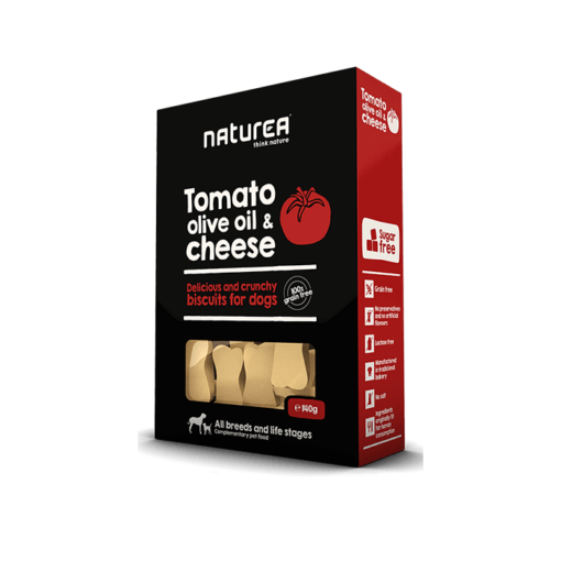 Naturea teraviljavabd küpsised koertele Tomato, olive oil & cheese tomati, oliivõli ja juustuga