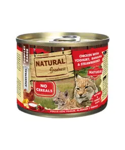 Natural Greatness konserv kassidele kana ja jogurtiga