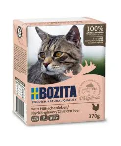 Bozita kassikonserv Chicken Liver in Jelly 370g