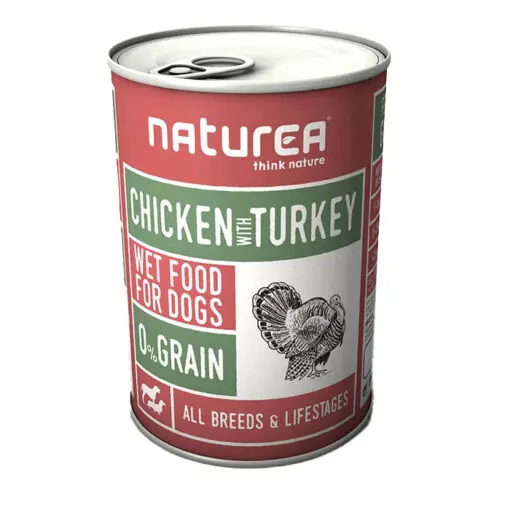 Naturea konserv koertele kana ja kalkuniga 400g