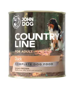 John Dog Country Line konserv koertele pardiga