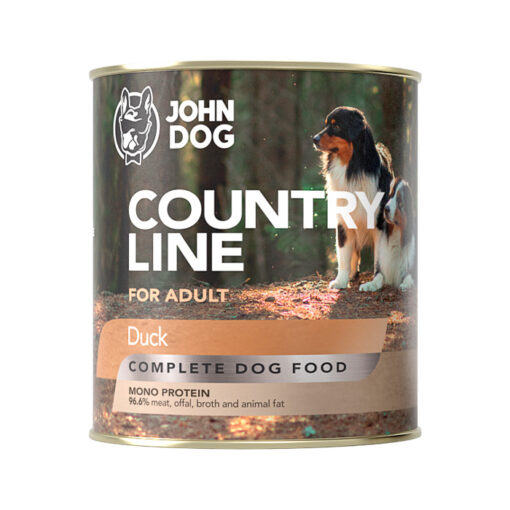 John Dog Country Line konserv koertele pardiga