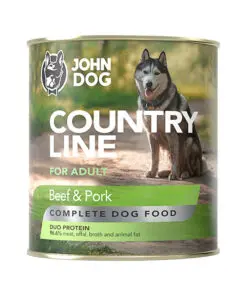 John Dog konserv koertele veise ja seaga