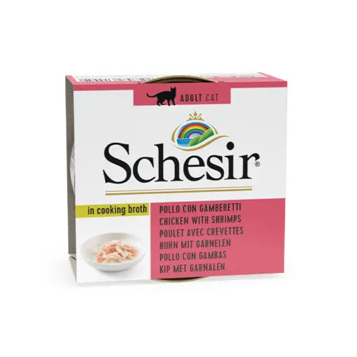 Schesir konserv kassidele kana ja krevetid puljongis