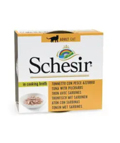 Schesir konserv kassidele tuunikala ja sardiinid puljongis
