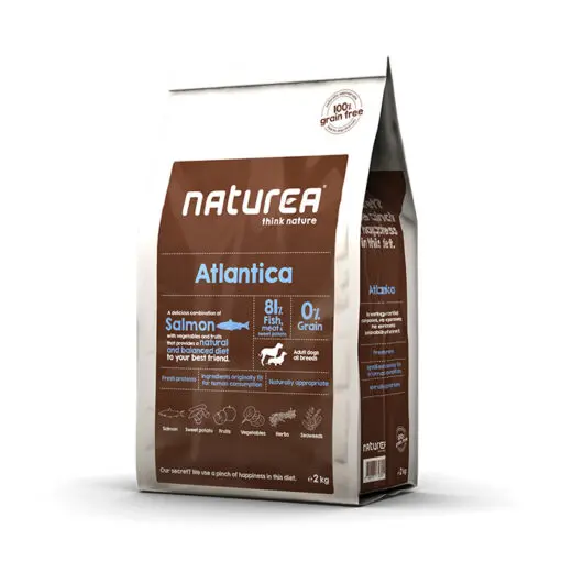 Naturea teraviljavaba koerte kuivtoit Atlantica 2kg