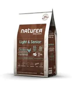 Naturea teraviljavaba koerte kuivtoit Light & Senior 2kg