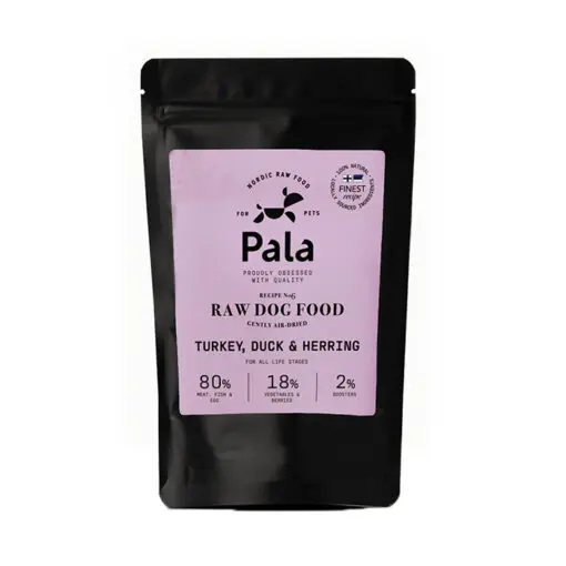 Pala naturaalne õhu käes kuivatatud liha Turkey, Duck & Herring 100g