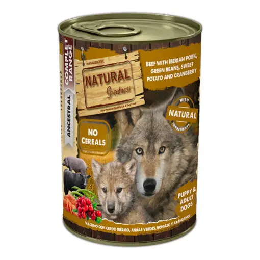 Natural Greatness teraviljavaba konserv koertele VEIS & IBERICO SIGA ubade, bataadi ja jõhvikatega
