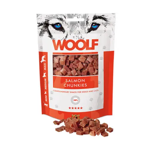 Woolf koera- ja kassimaius lõhega Salmon Chunkies