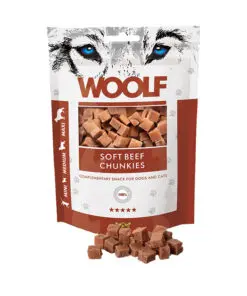 Woolf koera- ja kassimaius veisega Beef Chunkies