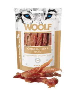 Woolf koeramaius kanaga Chicken Jerky Bars