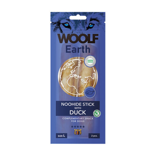 Woolf koeramaius pardiga Noodhide Stick with Duck L