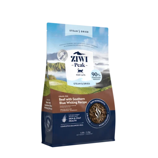 ZIWI Peak Steam Dried kassitoit veise ja põhjaputassuuga_2.2kg