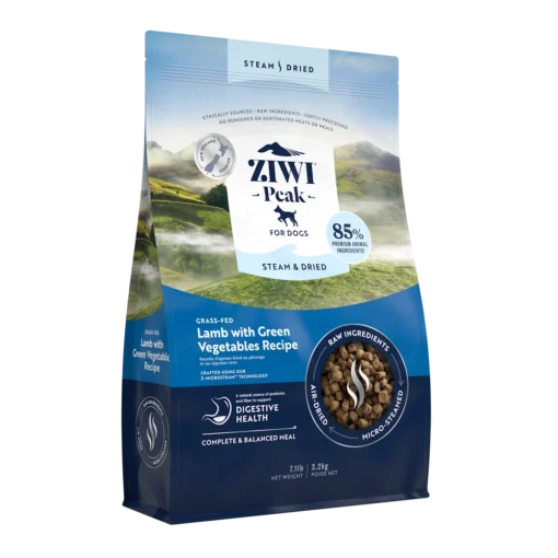 ZIWI Peak® Steam & Dried koeratoit lamba ja roheliste köögiviljadega_3.2kg