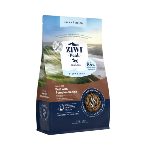 ZIWI Peak® Steam & Dried koeratoit veise ja kõrvitsaga_1.5kg
