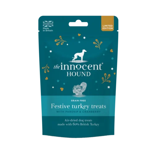 The Innocent Hound maius koertele Festive Turkey Treats 70g