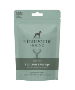 The Innocent Hound maius koertele Venison sausage with apple