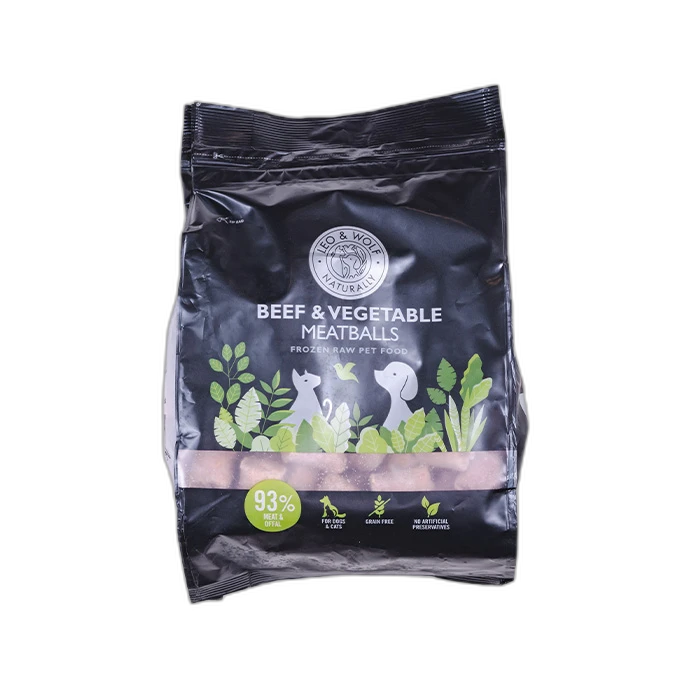 Leo Wolf Tasakaalustatud Toortoit Koertele Veise Ja Koogivilja Pallid.webp