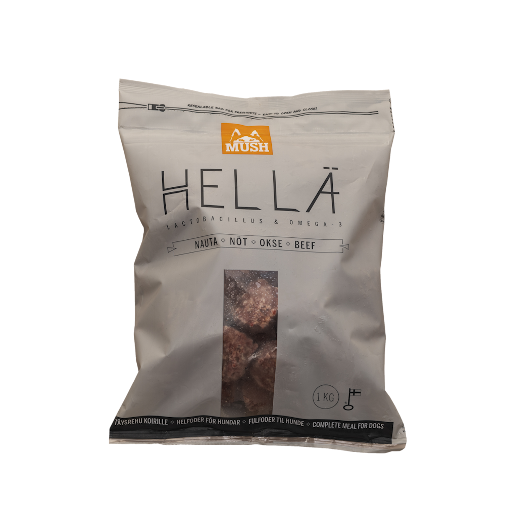 Mush Hella Veis Tasakaalustatud Toortoit Koertele 1kg.png