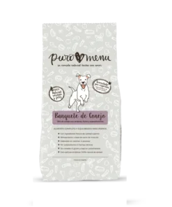 Puromenu Rabbit Banquet Tasakaalustatud Toortoit Koertele Kuulikuga 800g.webp