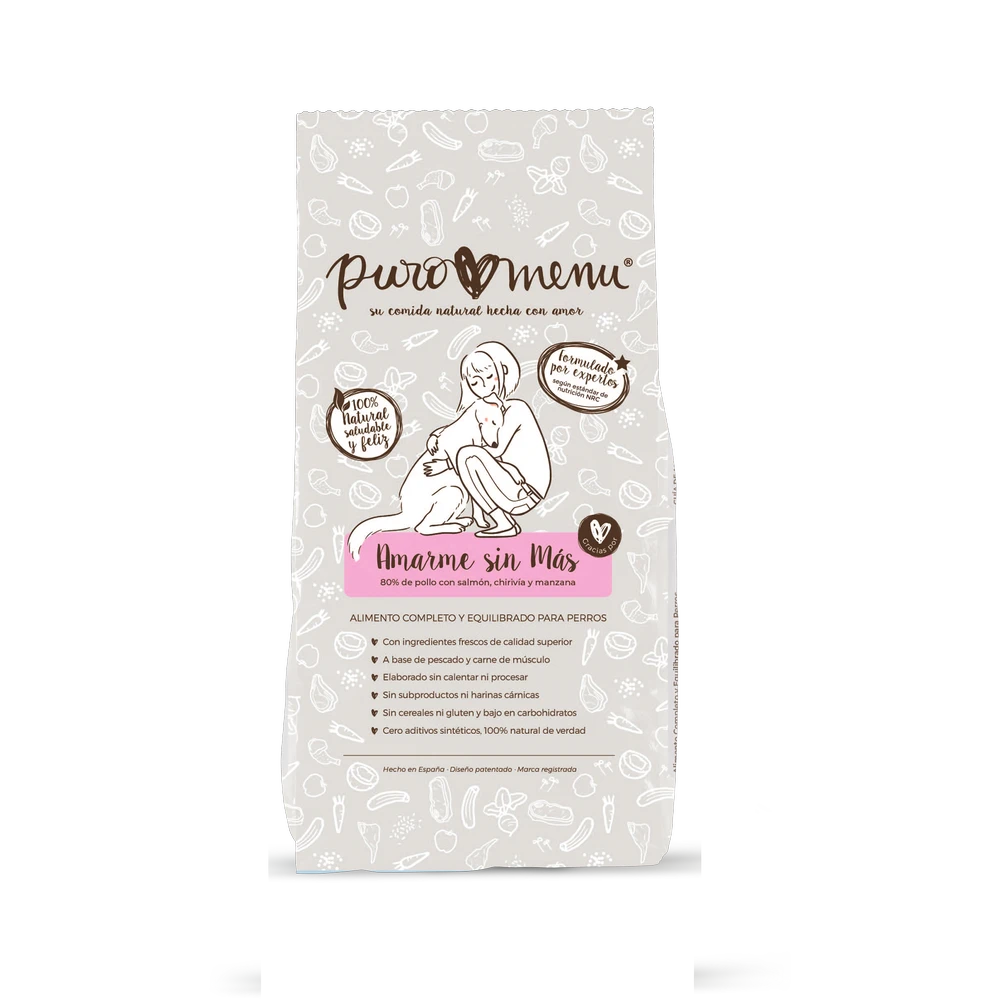 Puromenu Unconditional Love Tasakaalustatud Toortoit Koertele Kana Ja Lohega 800g.webp