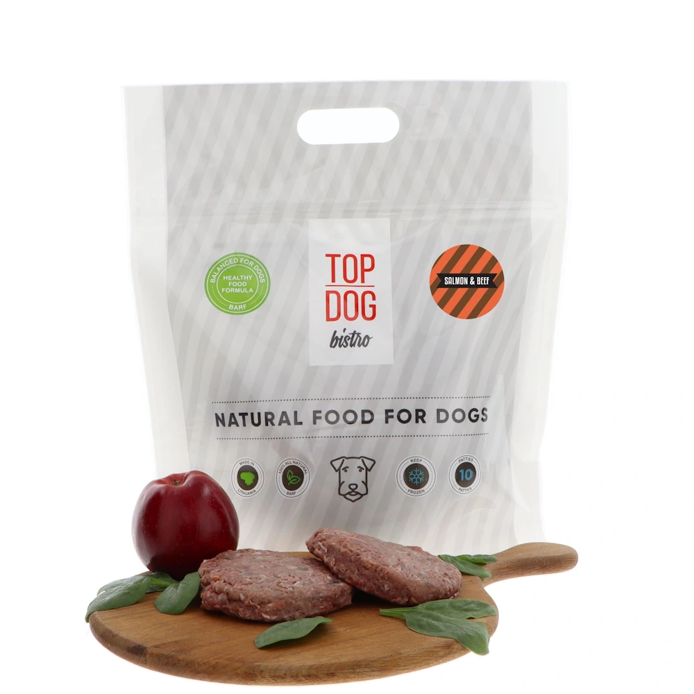 Top Dog Taisvaartuslik Toortoit Koertele Salmon Beef 2023 .webp